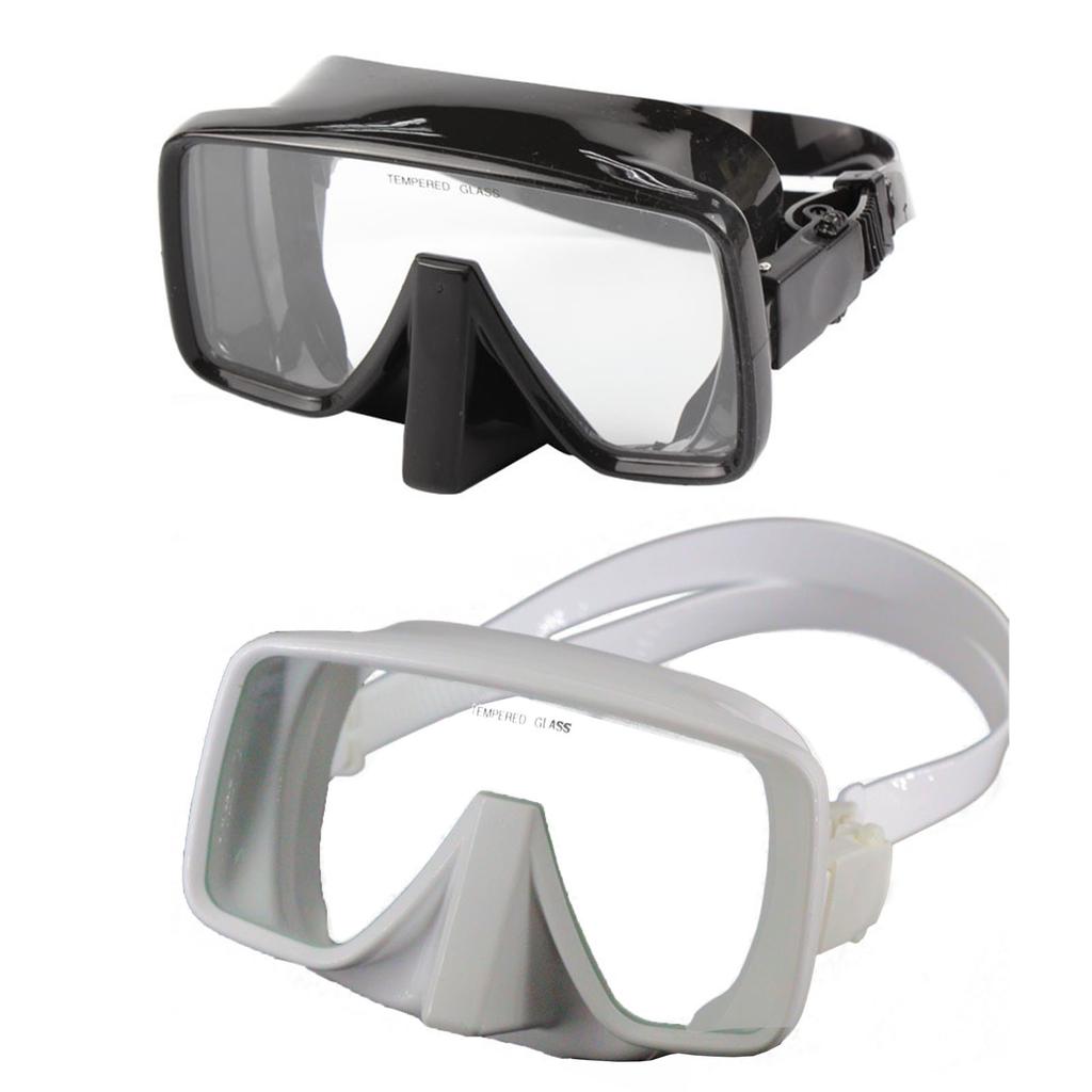 Adult Scuba Diving Mask Tempered Glass High Defination Swimming Goggles with Nose Cover Snorkel Gear Freediving Swim