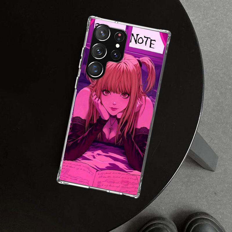N-Note D-Death MisaMisa Phone Case Cover for Samsung Galaxy S26 S25 Edge S24 S23 Ultra S22 Plus S21 FE S20 + Art Customized Fund