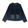 Spring Autumn Women's Round Neck Loose Comfortable Retro Casual Plus Size Denim Jacket for Women