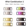 Combination AF1 Diamond Shoe Charms Fashion Laces Buckle Quality Metal Shoelaces Decorations Chapa Air Force 1 Shoes Accessories