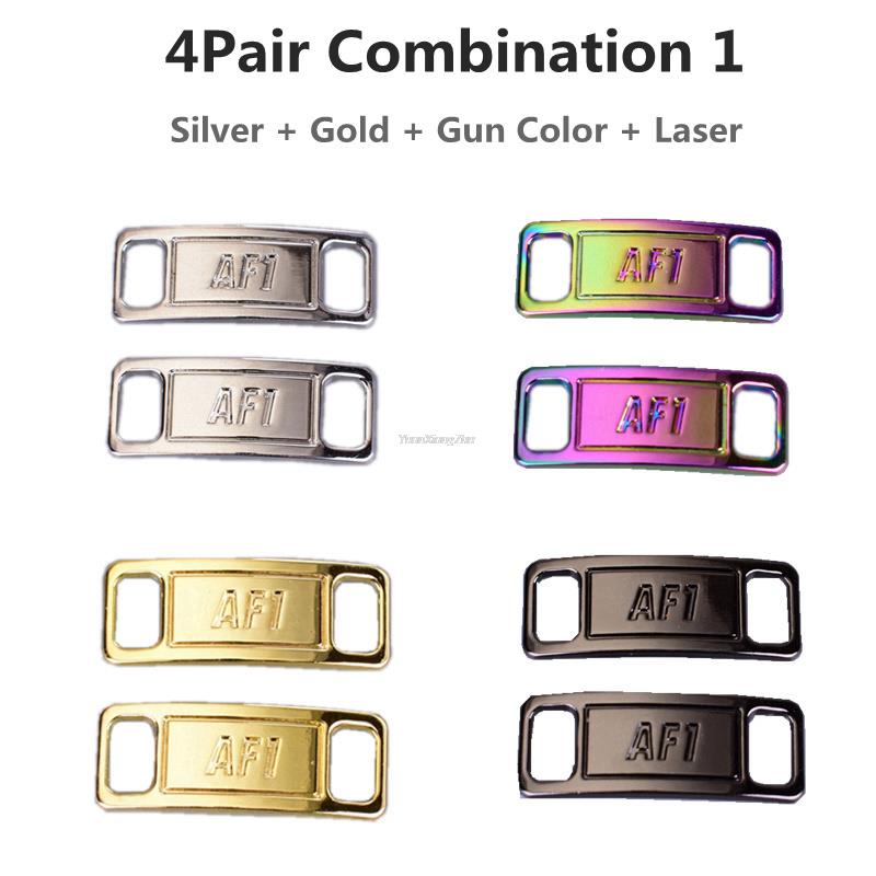 Kombination AF1 Diamant Schuhanhänger Mode Schnürsenkel Schnalle Qualität Metall Schnürsenkel Dekorationen Chapa Air Force 1 Schuhe Zubehör