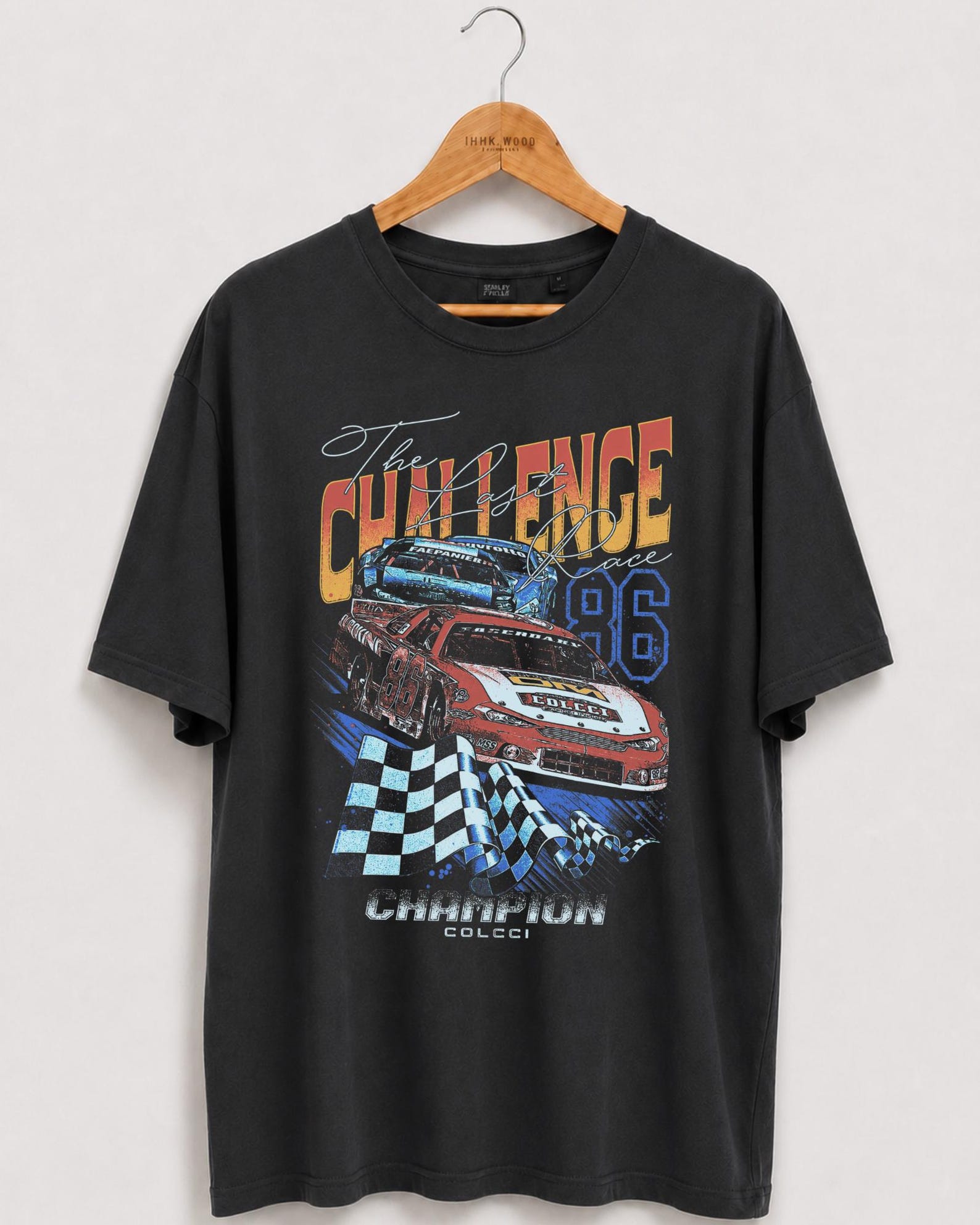 Unisex Racing Car T-Shirt, Checkered Flag Motorsports Shirt, Vintage Race Car Shirt, Speedway Graphic Racing Tee, Streetwear t-shirt 3XL