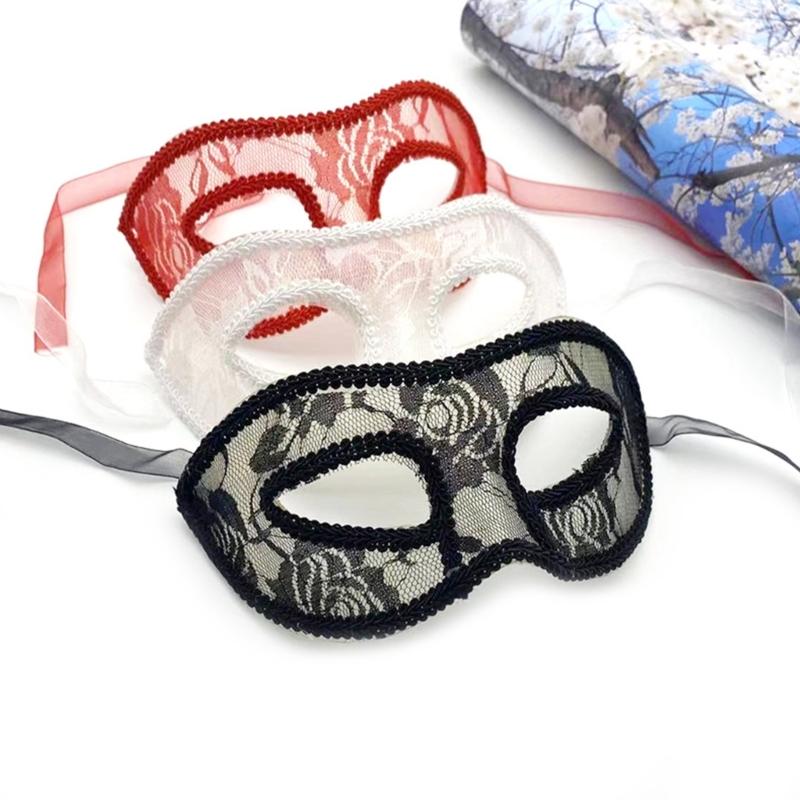 Maskenballmaske für Damen Mädchen Venezianische Maske Damen Halbgesichtsmaske Augenmaske Weihnachten Halloween Cosplay Spitze Maske