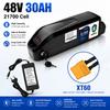 Pro baterii e-skútru a e-kola Hailong Shell 36V 48V 30AH, lithiové články 21700, BMS max. 40A-50A, funguje s motory 500W 750W 1000W 1500W