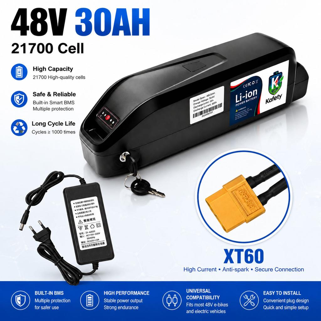 Pro baterii e-skútru a e-kola Hailong Shell 36V 48V 30AH, lithiové články 21700, BMS max. 40A-50A, funguje s motory 500W 750W 1000W 1500W
