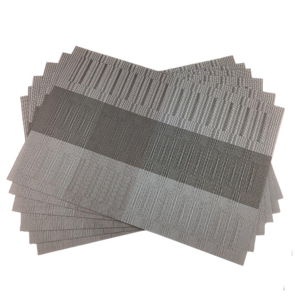 PVC-Tischset für Tischuntersetzer, 6 Stück, Weinuntersetzer, Bambus-Tischsets, Esstisch-Tischset, Küchen- und Tischwäsche