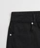 TOFFEE Deep Curved Denim Pants (Black)