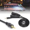 Microphone Cable 3.5mm Connector To Dual XLR Male Adapter Interconnect Patch Cord