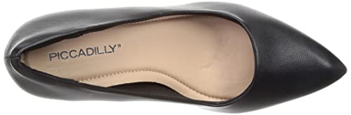 Picajilly Women's Pointed Pumps, 7cm N, Black, Sizes 22.0cm-22.5cm, 7890763168016