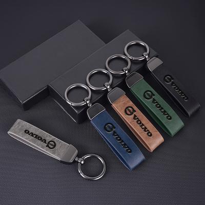 Leather Car Keychain Keyring Key Ring Chain Pendant For Rdesign V90 XC40 V60 S60 V70 XC60 T6 S90 Polestar XC90 V40 V50 AWD