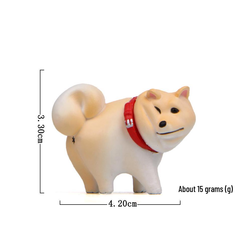 2nd Gen Shiba Inu Figurine: Self-Healing, Korean-Style Creative Baking Scenery