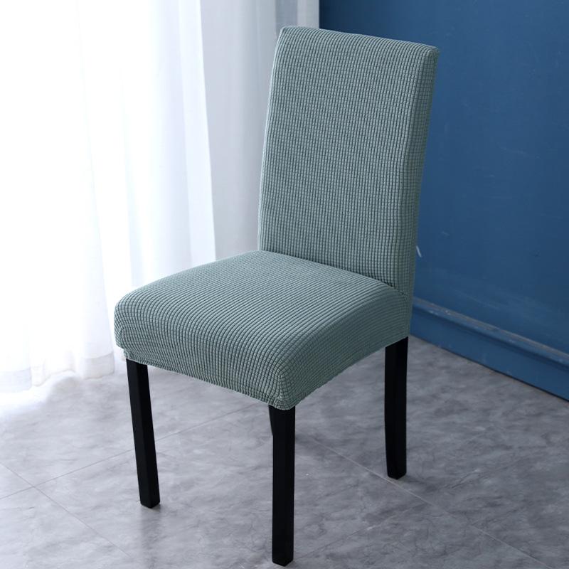 Universal Fleece Plaid One-piece Half-piece Chair Cover Elastic Hotel Restaurant Restaurant Chair Cover Anti-smudge Stool Cover