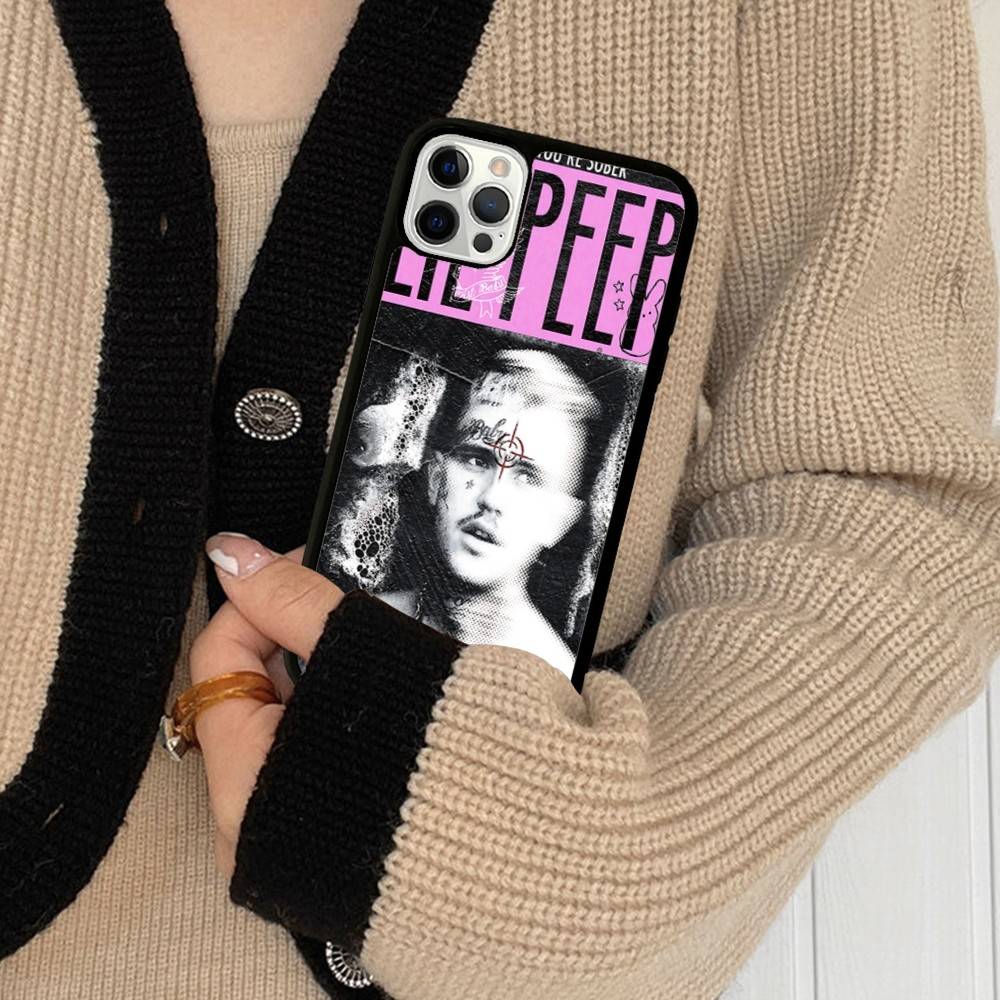 Singer Rapper L-Lil Peep PC+TPU Protective Phone Case For IPhone 17 16 Pro Max 15 Plus 14 13 12 11 Cover