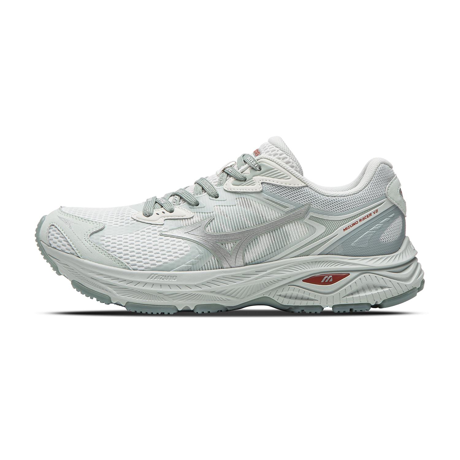 Mizuno Racer V2 Camellia White Trendy Functional High Street Sports Comfortable Durable Breathable Low Top Running Shoes Unisex sneaker D1GH250612 36