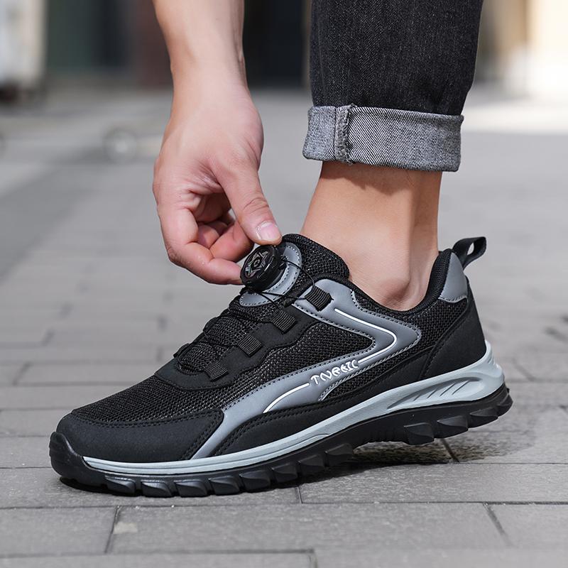 YRZL Mens Sneakers Sports Shoes Running Sneakers Mesh Breathable Athletic Anti Slip Man Hiking Shoes Casual Outdoor Men Shoes