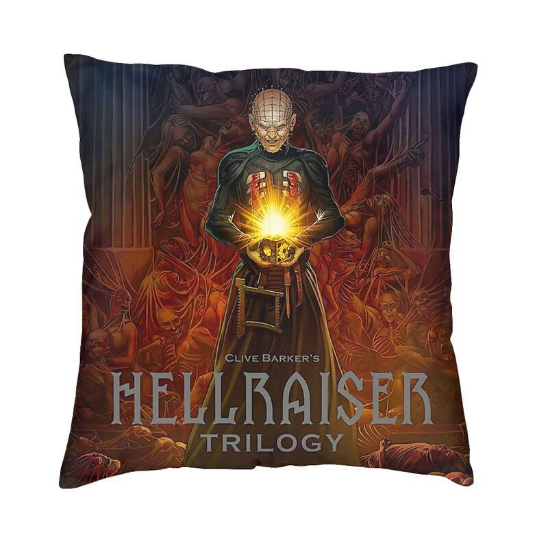 Hellraiser Pinhead Halloween Horror Movie Cushion Covers xcm Polyester Pillow Case for Sofa Square Pillowcase Decoration