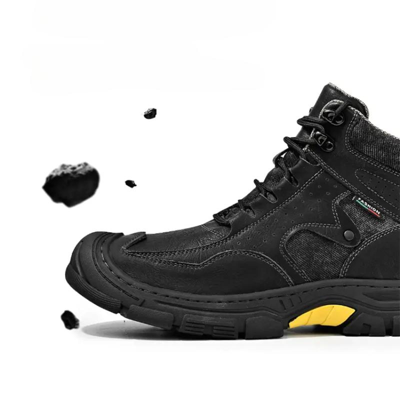 Męskie wysokie antypoślizgowe buty turystyczne Outdoor krótkie buty Ciepłe pluszowe buty Jesień i zima