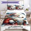 Santa Claus Customize Your Name Bedding Set Breathable Duvet Cover With Pillowcases Decorative Bed Linen For Bedroom Home Decoration Birthday Gift