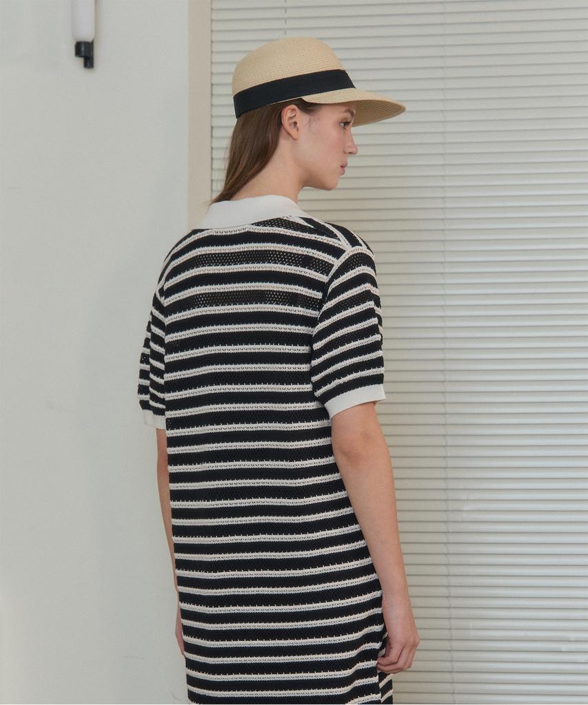 Jucy Judy Striped Knit Dress (+Inner) Jzop324E