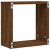 Cube Shelves 2 pcs Brown 30 x 15 x 30 cm