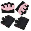 1 Pair Gym Gloves Sweat-absorbing Breathable Anti-slip Men Women Weight Lifting Training Fitness Four-finger Gloves Hand Guard Protector
