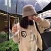 Autumn and Winter New Design Double-sided Smiley Sweater Cardigan Women's Embroidered Crew Neck Fashion Versatile Coat