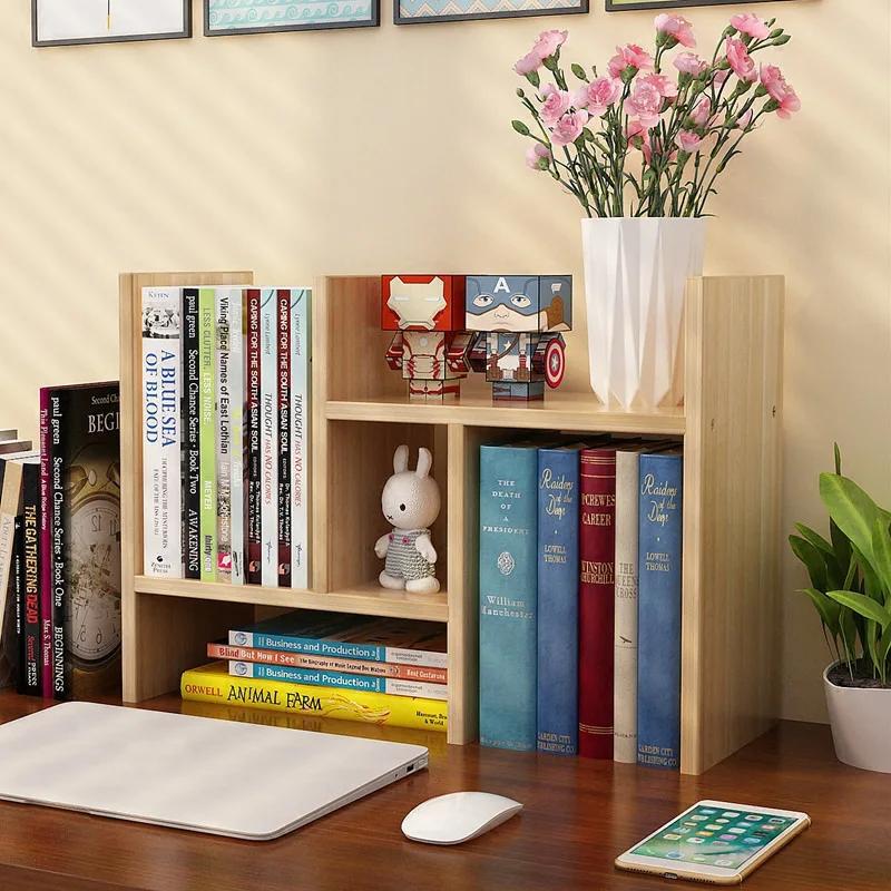 Schreibtisch-Organizer für Schüler, Flexibler Zeitschriftenständer, Bücherregal, Stiftehalter, Stehendes Desktop-Regal, Küchenaufbewahrung
