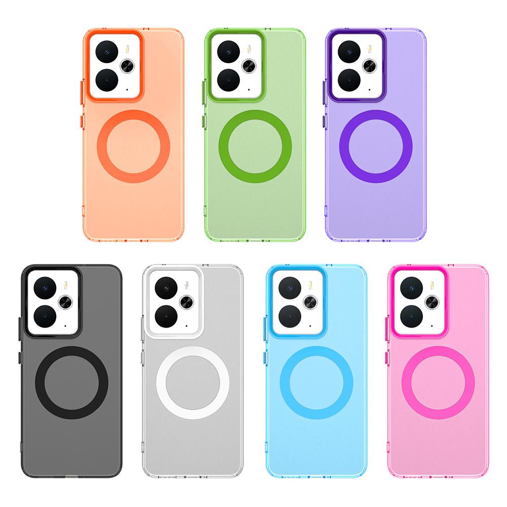 Magsafe Matte Phone Case For Realme 14 5G Magnetic Wireless Charging For Realme 14 14T 14X Shockproof Back Cover