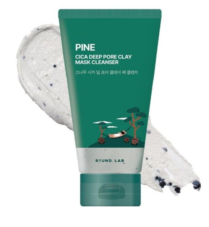 Round Lab Pine Cica Deep Pore Clay Pack Cleanser 150ml – Deep Cleansing & Soothing Pore Care