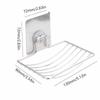 Punch-free Stainless Steel Soap Rack Wall Hanging Wall Mounted Soap Holder  Household Use