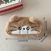 Cute Plush Animal Pencil Case Stationery Pen Bag Portable Makeup Bag Student Sundry Organizer Pouch Back To School Gifts