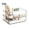 Stationery Storage Tray Clear Acrylic File Organizer Tray, 1/2/3/4/5 Tier Paper Ducument Document Holder Box, Stackable Office Supplies Desk Rack Box
