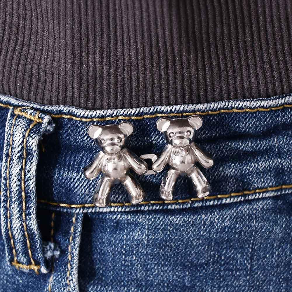 Retract Waist Bear Detachable Clothing Accessories Waist Tighten Clip Waist Pin Buckle Waist Button