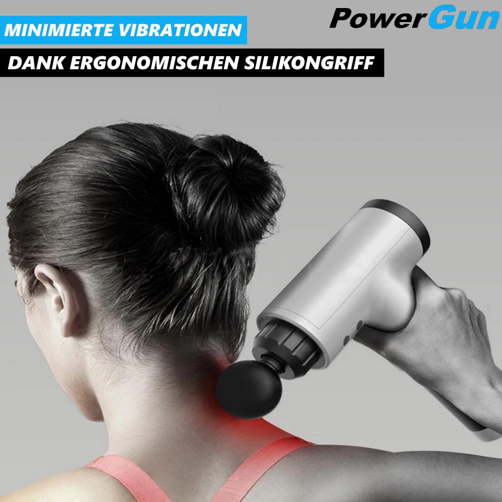 Pistolet de massage PowerGun, ensemble de pistolets de massage m. 4 têtes de massage électriques