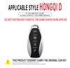 4 Buttons Zinc Alloy+ Leather Car Remote Key Case Cover Shell Fob For Faw Hongqi H5    Hongqi H5 Car Accessories