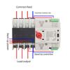 Dual Power Automatic Transfer Switch 4P Millisecond Fast Switching Controller AC110V 100A Mains Type