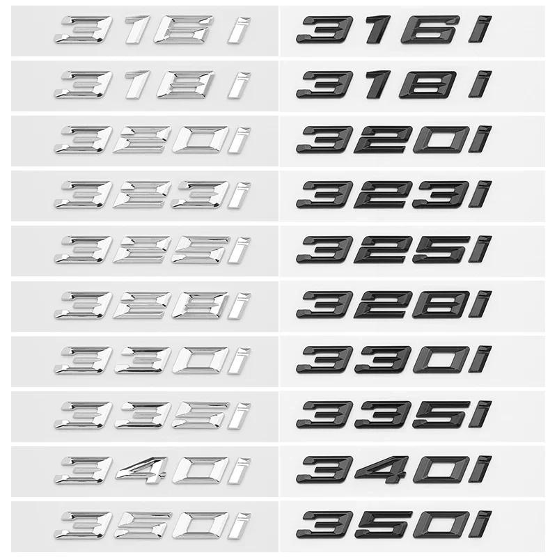 ankfz6 Rear Trunk number 316i 318d 320i 325i letters 328d 330i 340i Badge ABS Emblem E90 E46 F30 car rear enclosure sticker Accessories