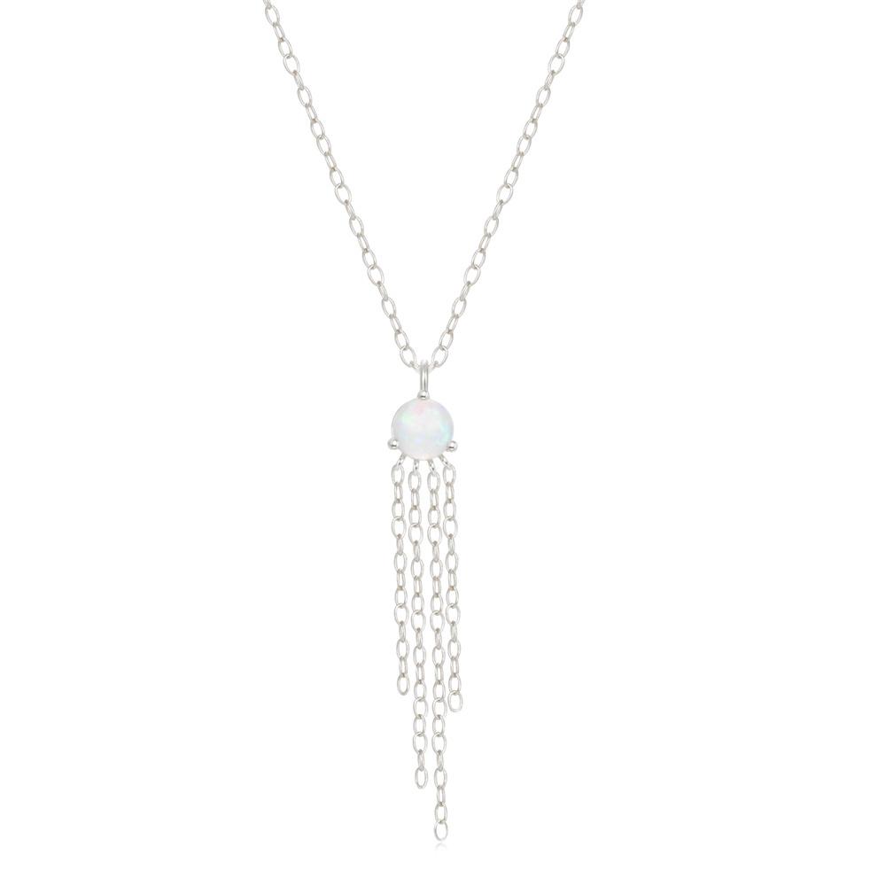 

Женское летнее ожерелье из стерлингового серебра 925 пробы с сердцем/круглым цирконием, подвеска из протеинового камня, цепочка на ключицу, свадебное ювелирное изделие, подарок