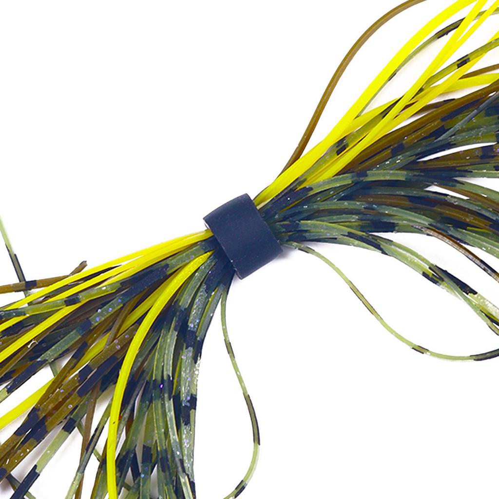 Silicone Skirts Rubber Jig Skirts 10 Bundles 500 Strands Fishing Lures Skirt Replacement Set for DIY Lures Fishing Baits