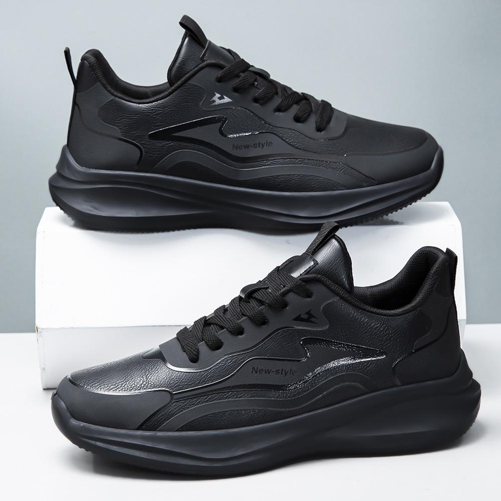 Black sneakers casual shoes outdoor commuting comfort
