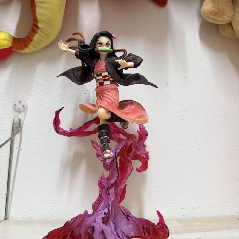 

In Stock 23cm Anime Demon Slayer Kamado Nezuko Blood Art PVC Figure Collectible Model Toys Ornament