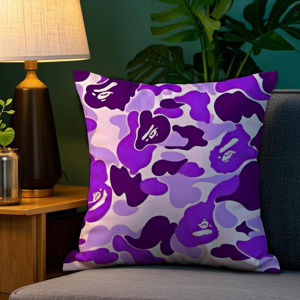 Luxury Camouflage Style Pillow Case Plush Fabric Soft Double Sided Print Sofa Cushion Cover Throw Pillow Covers