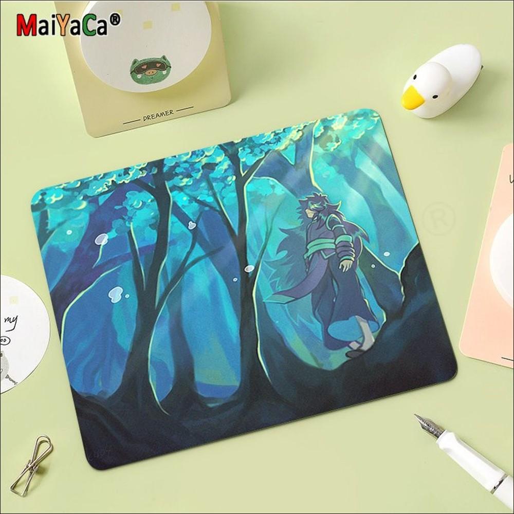 The Legend of LUOXIAOHEI Mousepad Rubber Small Thickened Mouse Pad Gaming Keyboard Table Mat Office Decor for PC Mouse Carpet