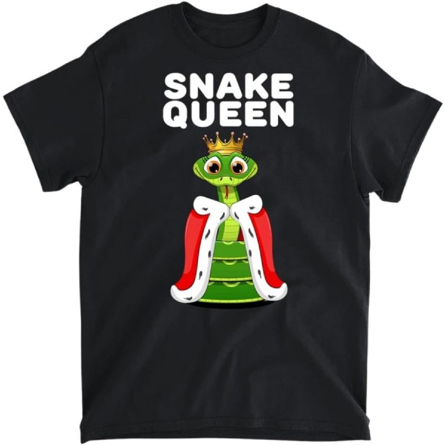 Snake Queen Girls Snake Tshirt Womens Snake T-Shirt, Long Sleeve Shirt, Sweatshirt, Hoodie Unisex Adult Size Made in Canada S