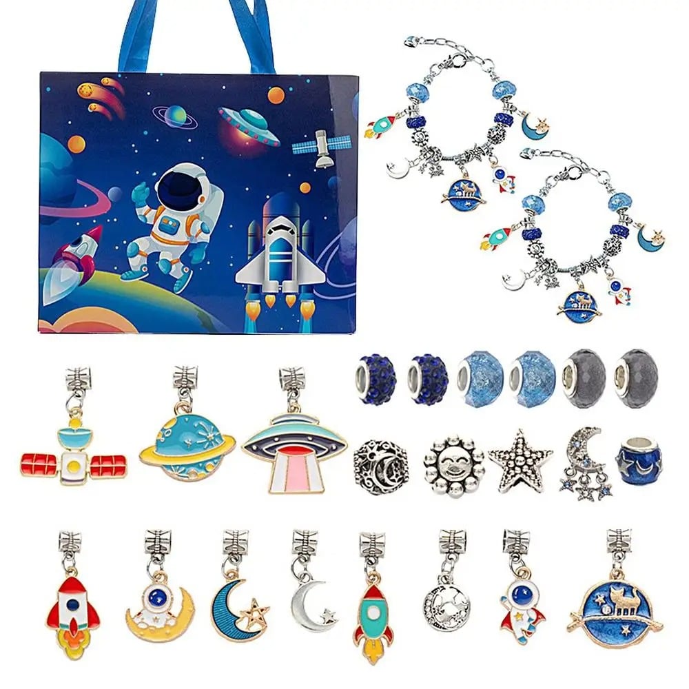 Zestaw bransoletek kalendarza adwentowego DIY na 24 dni