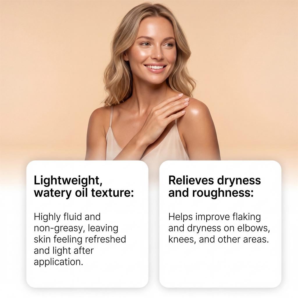 OCEAURA Skin Smoothing Body Oil Moisturizing Body Oil for Dry Skin Improve Roughness Silky Smooth Skin Full Body Massage Oil