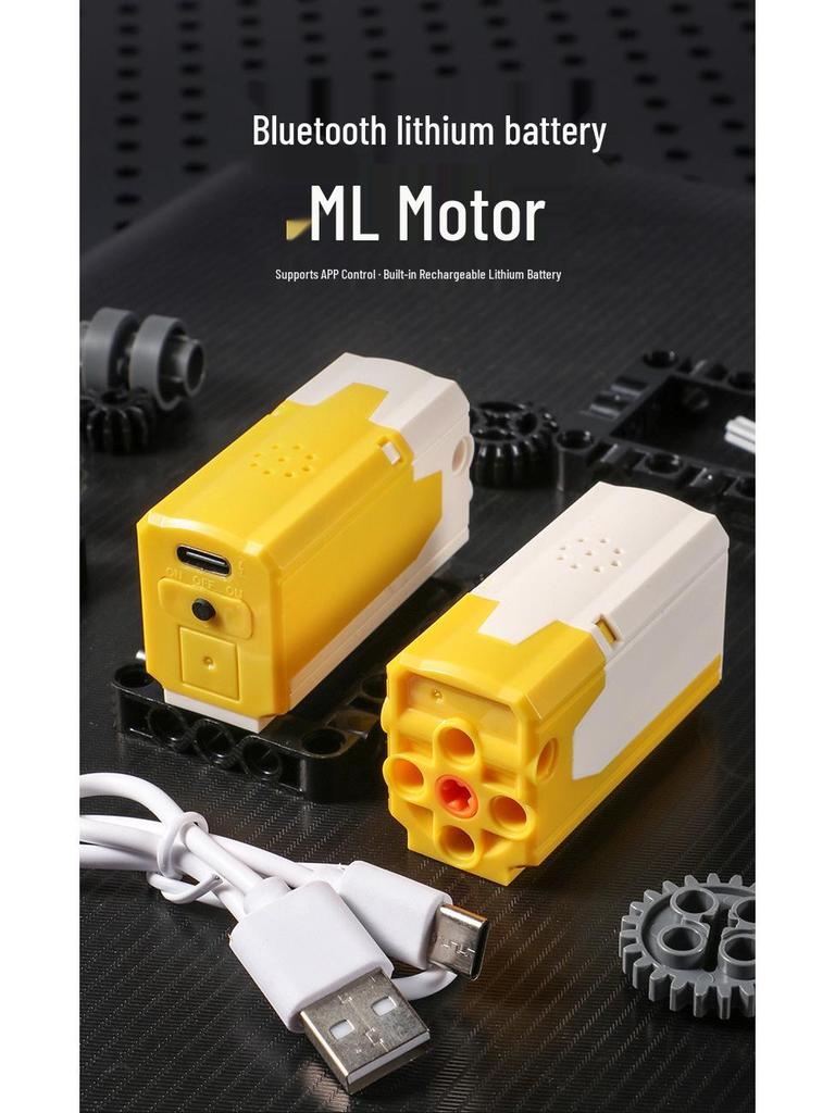 Lego-Compatible MOC Tech Bricks: Power Group XL Motor & Lithium Battery