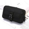 Nylon Colth Belt Waist Bag Double Layer Phone Purse Men Phone Pouch Mobile Phone Bags  Camping