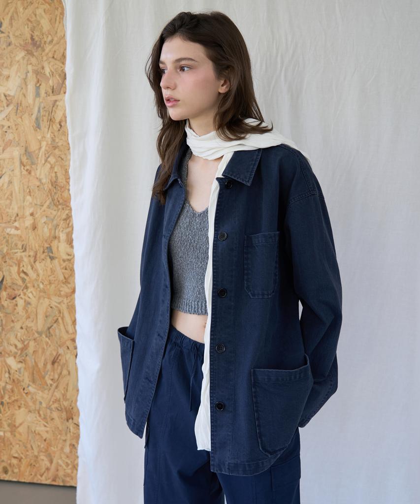 LOSSYROW Washed Work Jacket