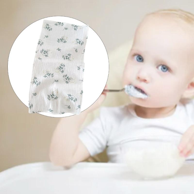 Multifunctional Cotton Burp Towel Stylish Newborn Washcloth Wipe for Babies Perfect for Burping Face Cleansing & Feeding